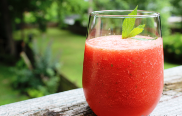 Refreshing watermelon mint cooler